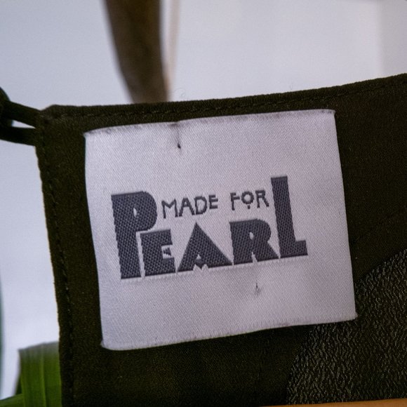 Vintage sheer long sleeve blouse, button open back - Picture 7 of 7